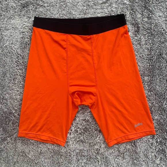 Men’s Eastbay Compression Shorts, Orange, Size XL - Picture 1 of 5